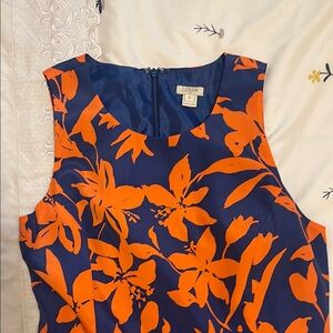 J.Crew Orange Floral Dress
